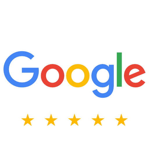 Fünf Sterne Bewertung für Google