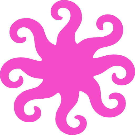 Pinkfarbige, spiralförmige Form — Logo Anette Wolf-Nurnus